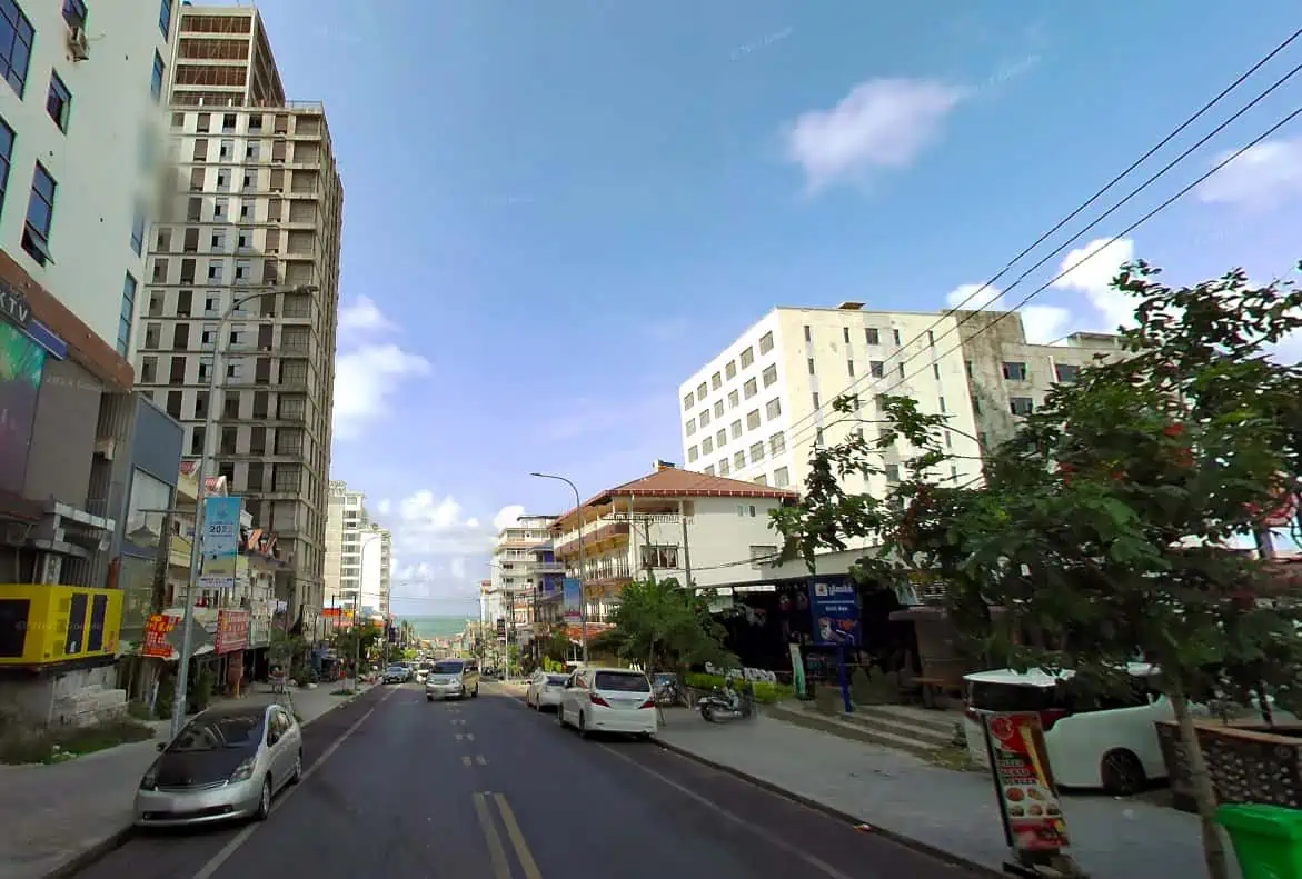 Is Sihanoukville Worth Visiting In 2025? 10 looking down towards and pier from the main street in sihanoukville in 2024