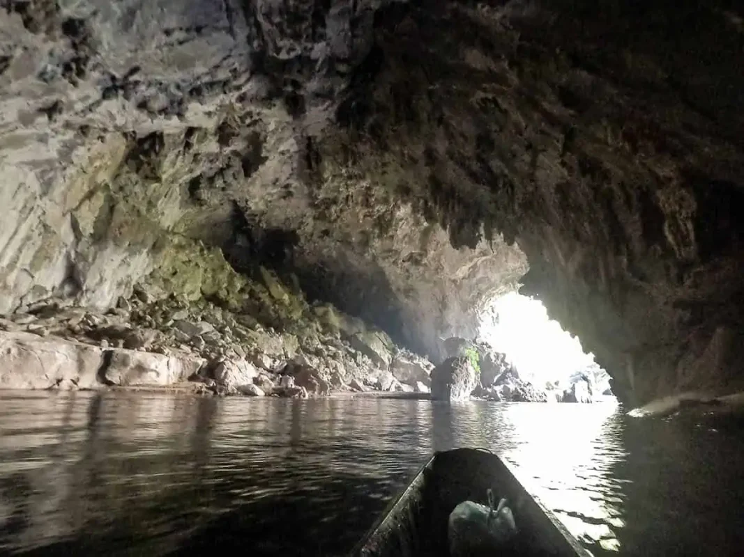Kong Lor Cave, Laos: ULTIMATE Guide (2025) 7 exiting kong lor cave back into the bright light in laos