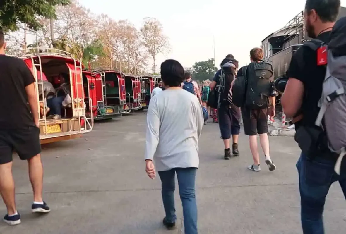 Sleeper Train Bangkok to Chiang Mai: BEST Tips 2025 15 Arrival at Chiang Mai Train Station, capturing the end of the overnight journey from Bangkok.