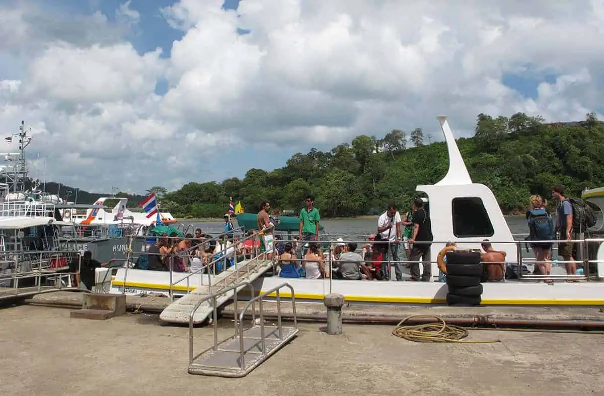 Phuket To Koh Lanta: BEST And FASTEST Ways 2025 4 heading and waiting to leave on the ferry from phuket to koh lanta