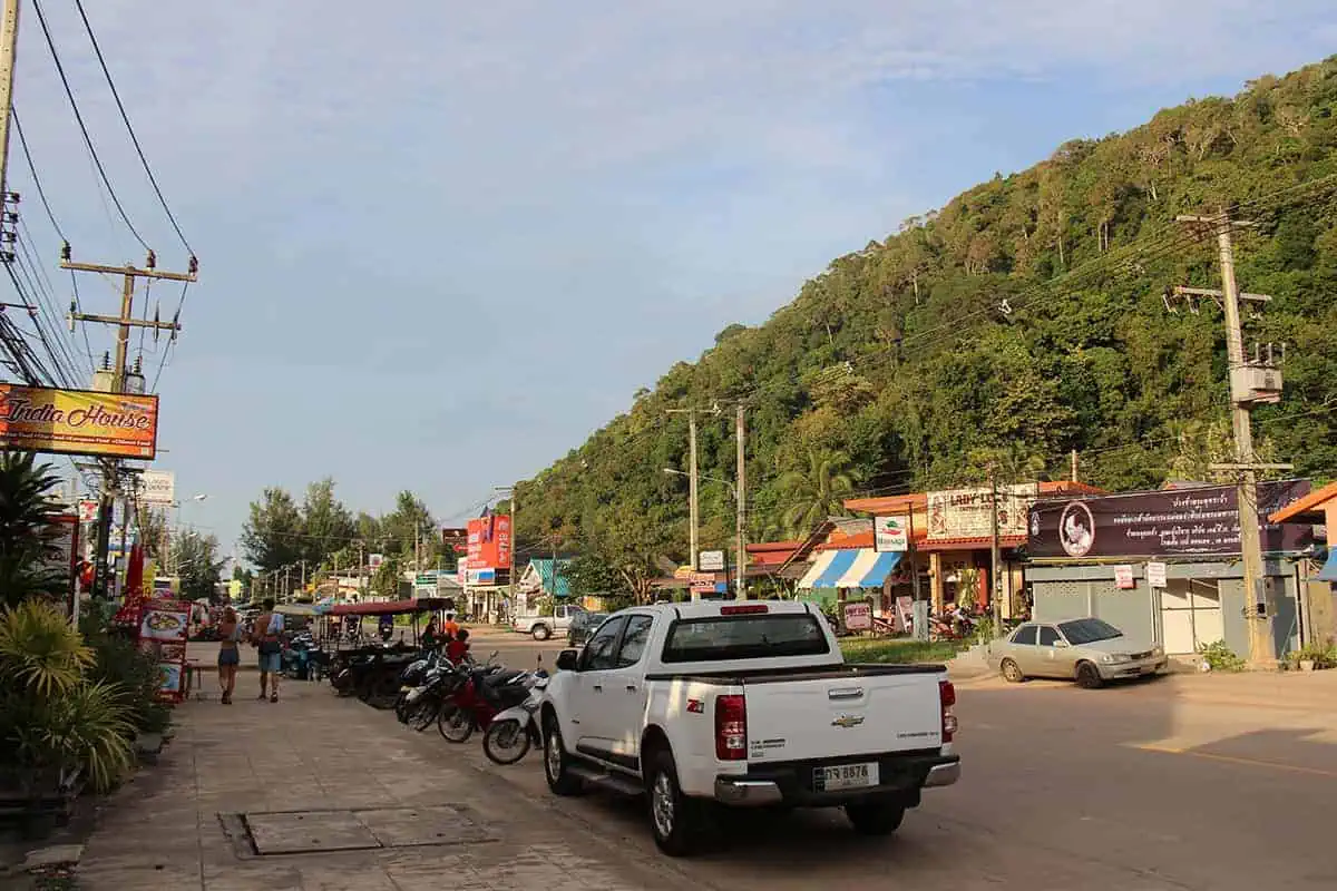 Phuket To Koh Lanta: BEST And FASTEST Ways 2025 8 walking down one of the main streets in koh lanta