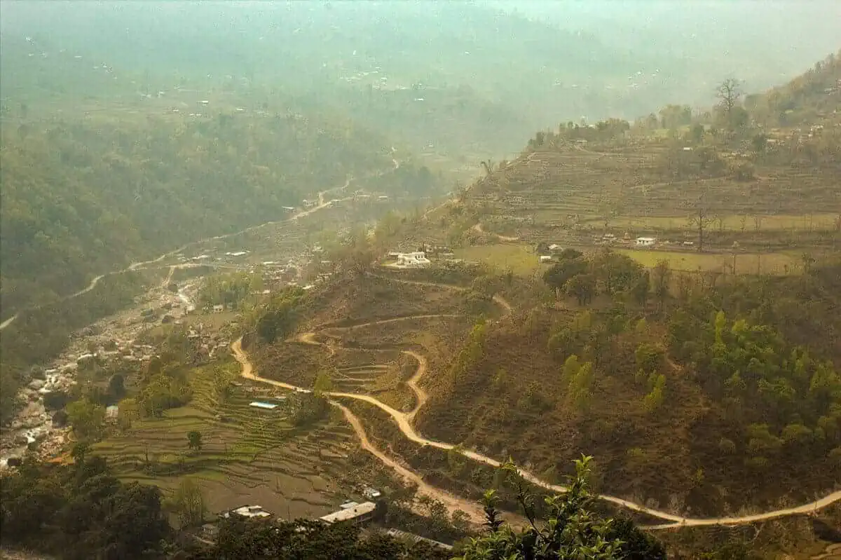 Day 1: Pokhara To Besisahar & Bahundanda: Starting The Annapurna Circuit 2 foggy morning in driving from pokhara to besisahar