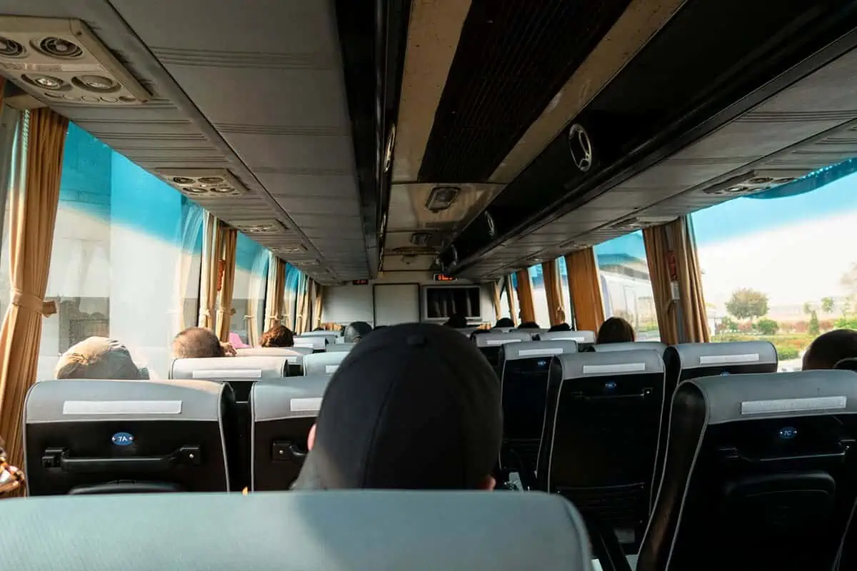 Chiang Khong To Huay Xai: Border Crossing Tips (2025) 12 taking the bus across the thai laos friendship bridge on the thailand laos border crossing