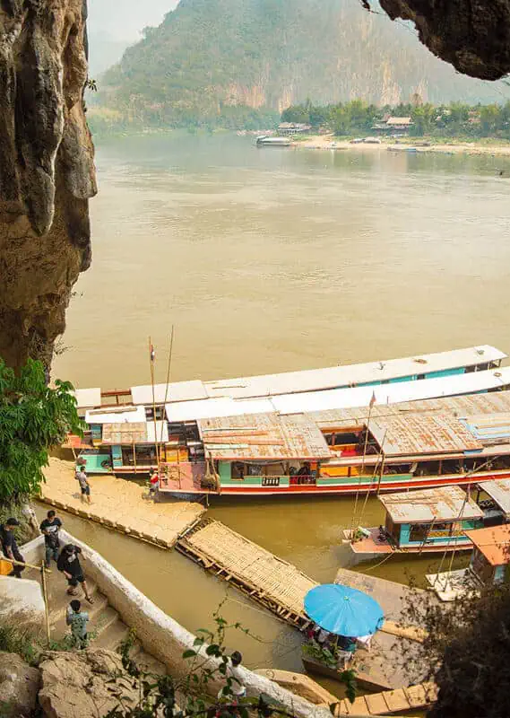 3 Days In Luang Prabang Itinerary: ULTIMATE Guide 8 the incredible views out of pak ou caves over the mekong river