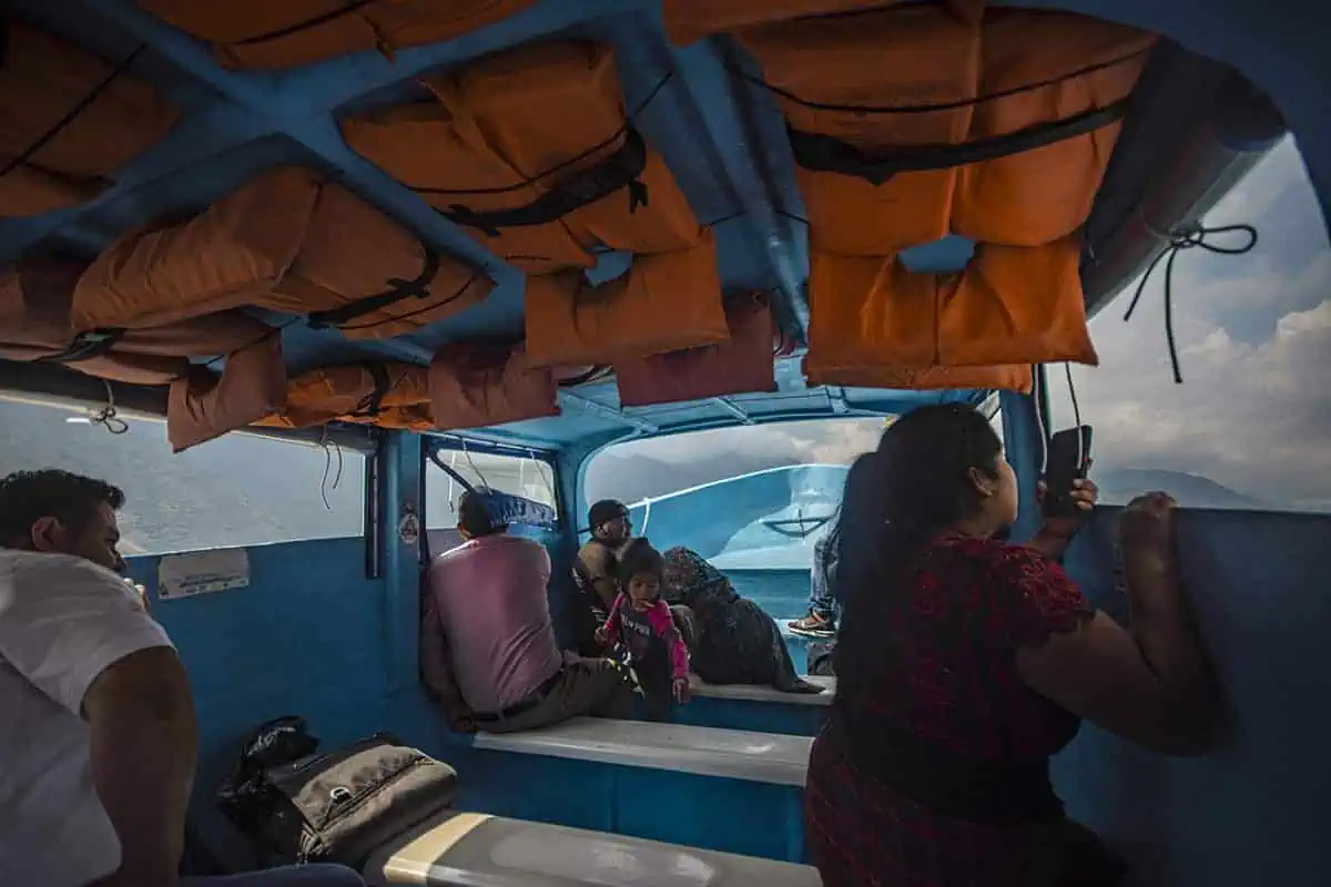 Panajachel To San Pedro & The Towns Between: How To Travel Around Lake Atitlan 13 hanging out with the locals checking out the incredible views while traveling from panajachel to san pedro