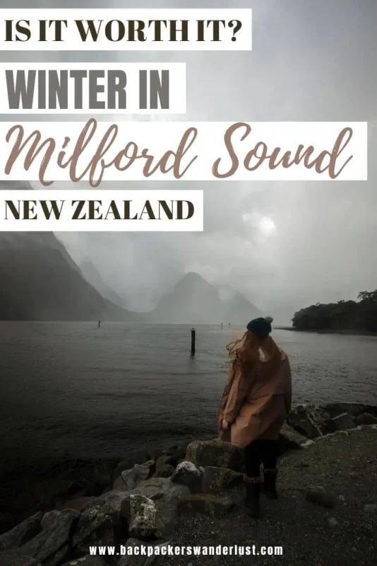 Milford Sound In Winter: Is It Still Worth The Hype? 34 If you are exploring New Zealand in the colder months you may find yourself in Milford Sound in winter. So, let me tell you everything you need to know about traveling this way in June, July, August, and even September!
